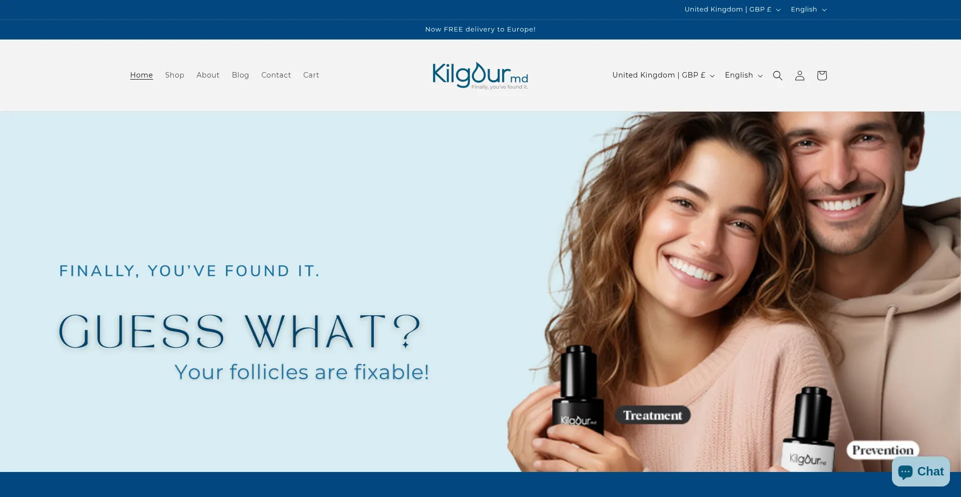 Website screenshot of Kilgourmd.co.uk