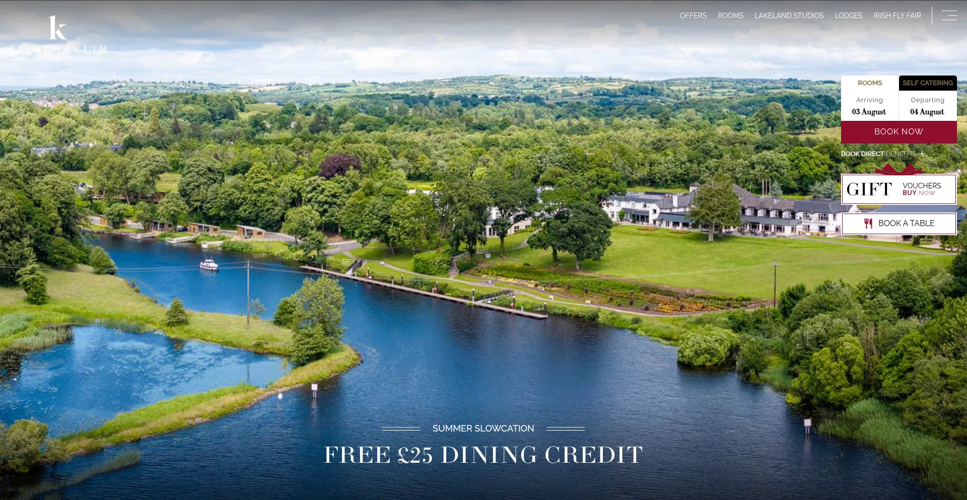 Website screenshot of Killyhevlin.com