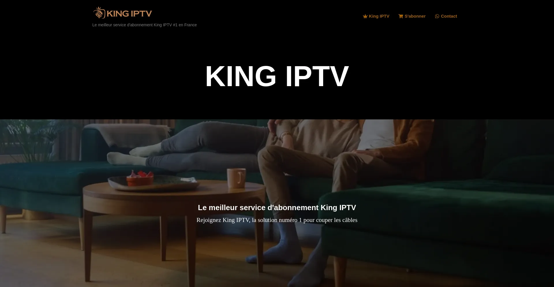 Website screenshot of Kingiptv-fr.com