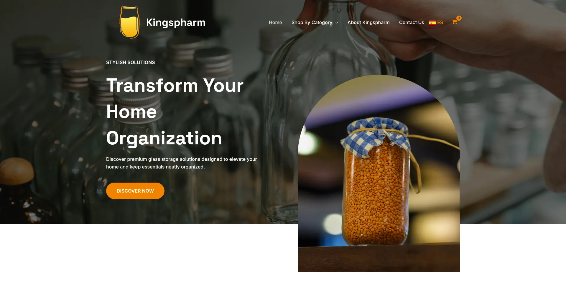 Website screenshot of Kingspharm.com