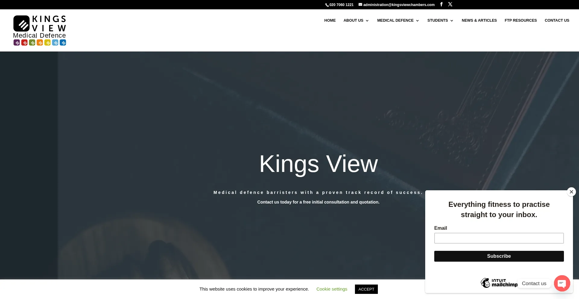 Kingsviewchambers.com Screenshot