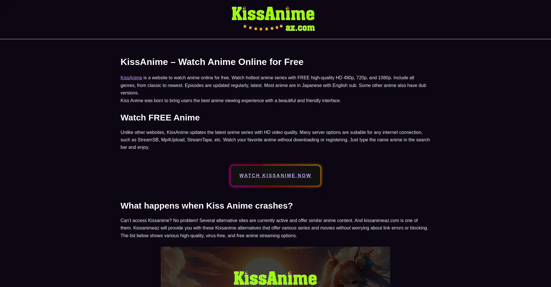 Kissanime watch and hot sale download high quality