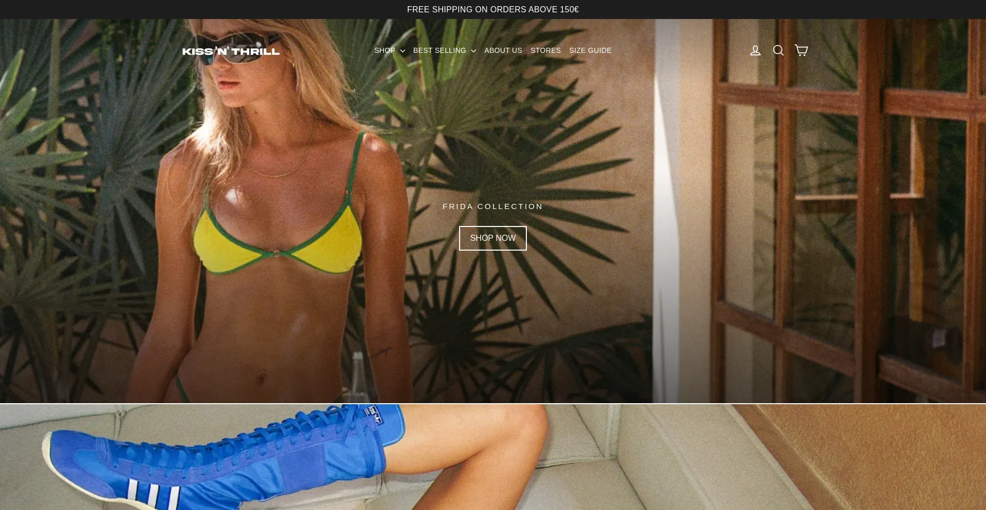 Website screenshot of Kissnthrill.com