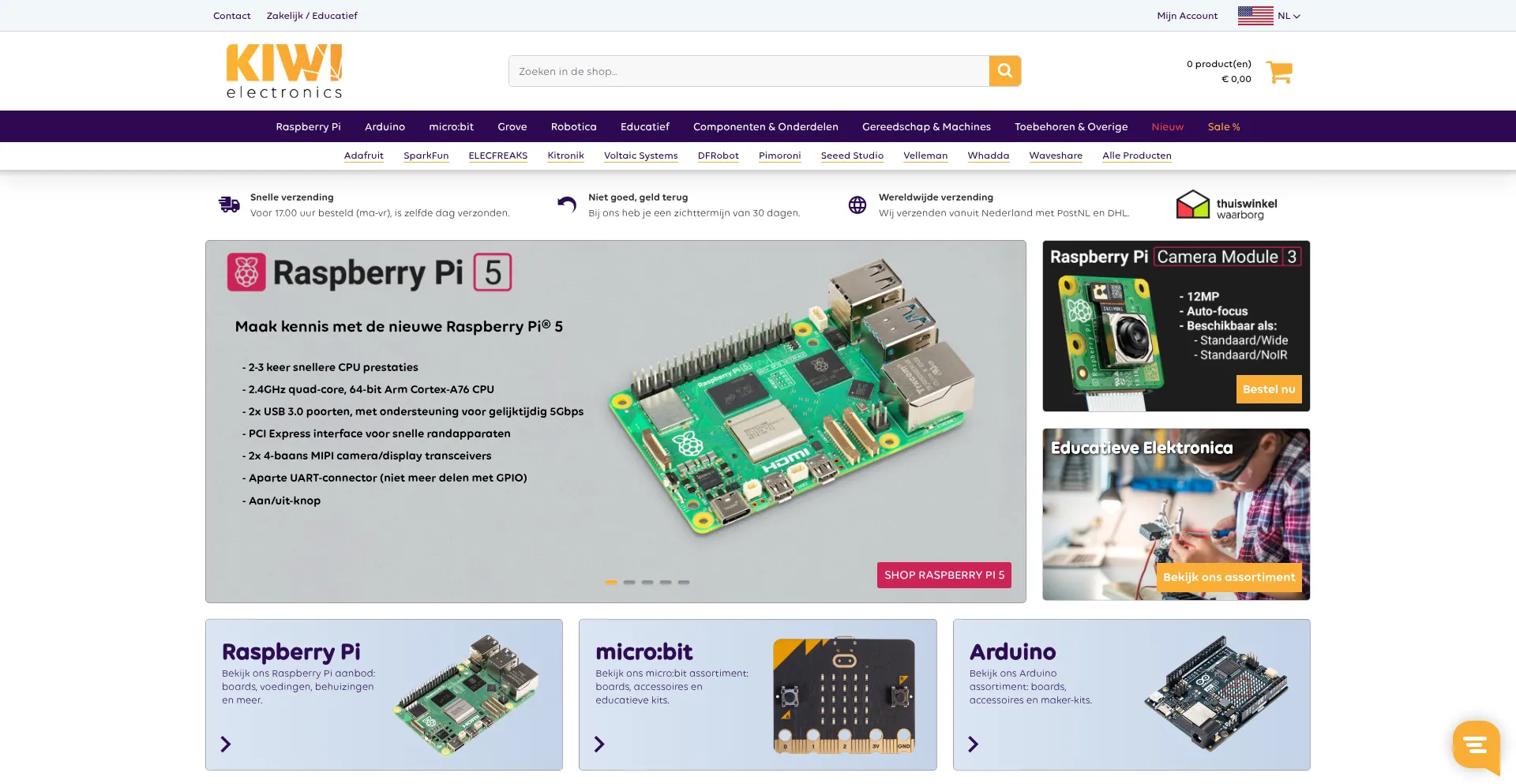 Kiwi-electronics.com Screenshot