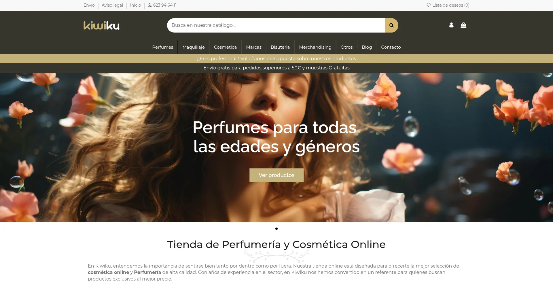 Website screenshot of Kiwiku.com