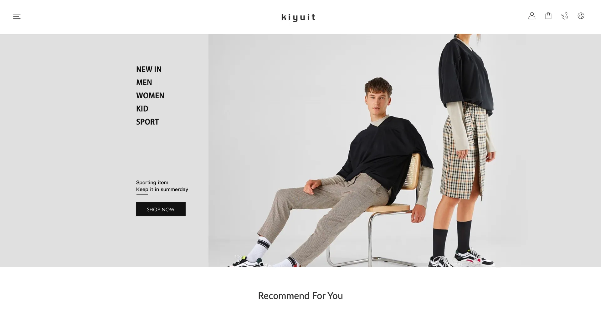 Website screenshot of Kiyuit.com
