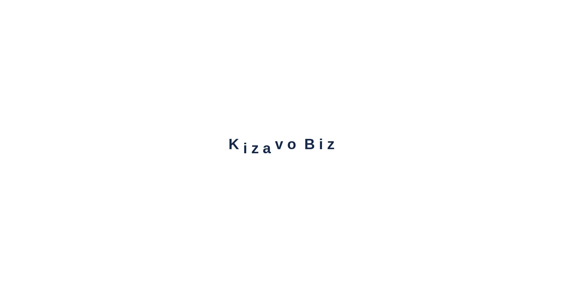 Website screenshot of Kizavo.biz