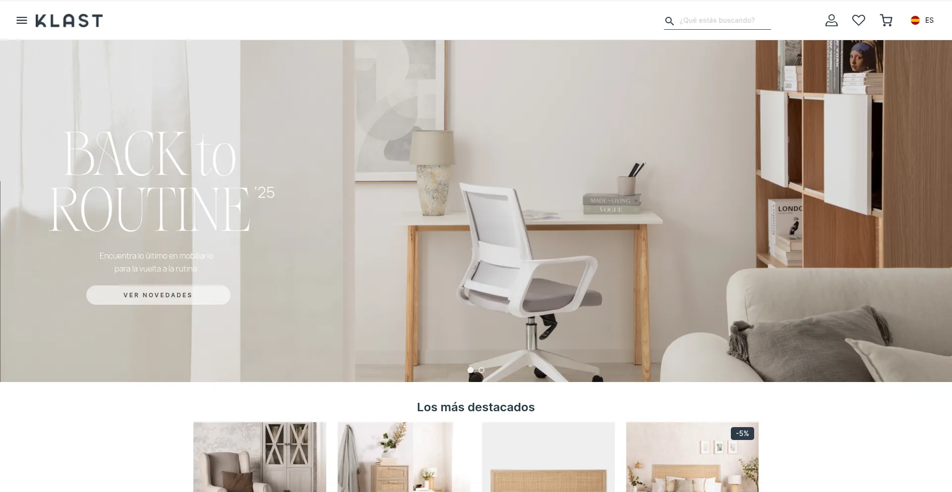 Klasthome.com Screenshot
