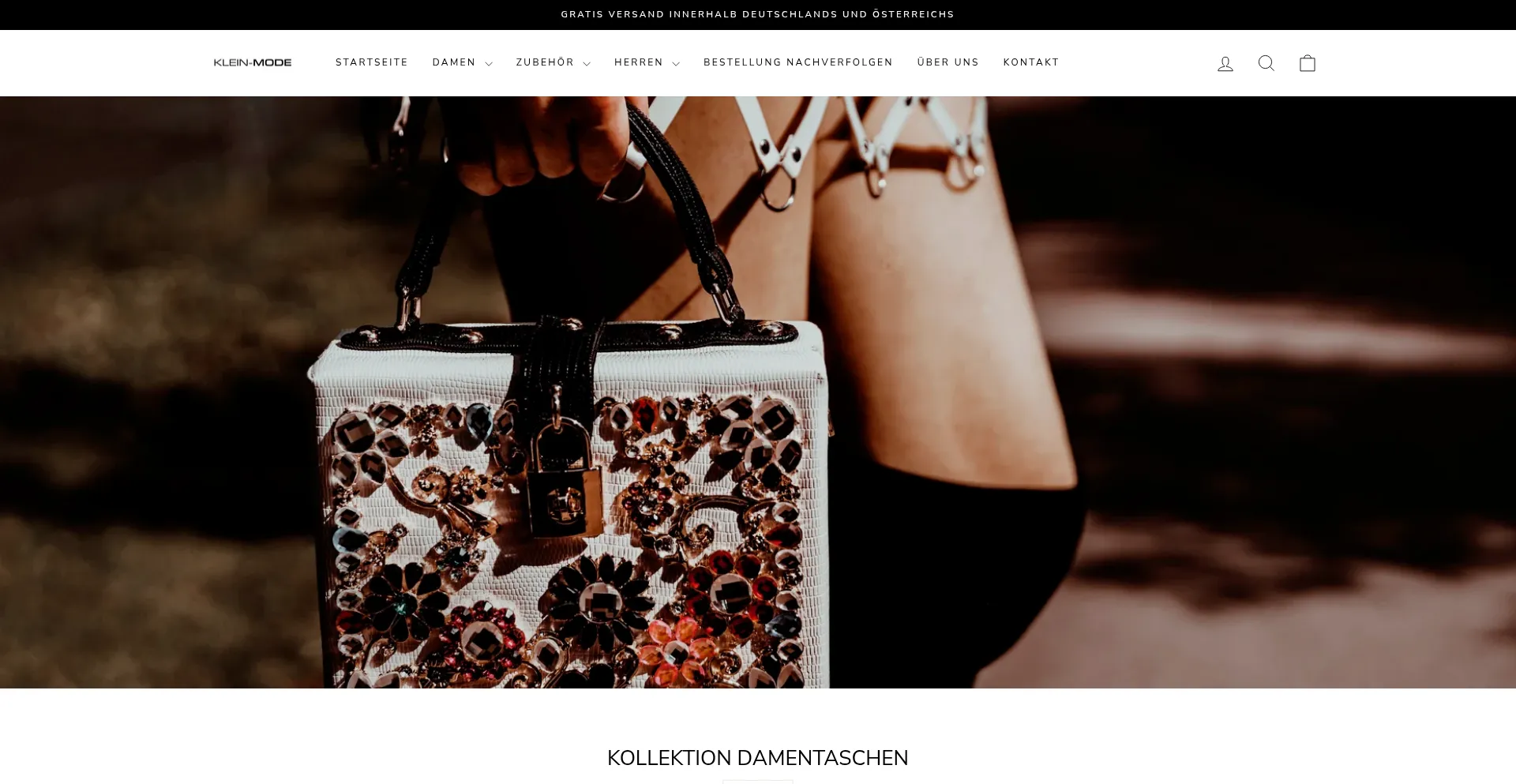 Website screenshot of Klein-mode.com