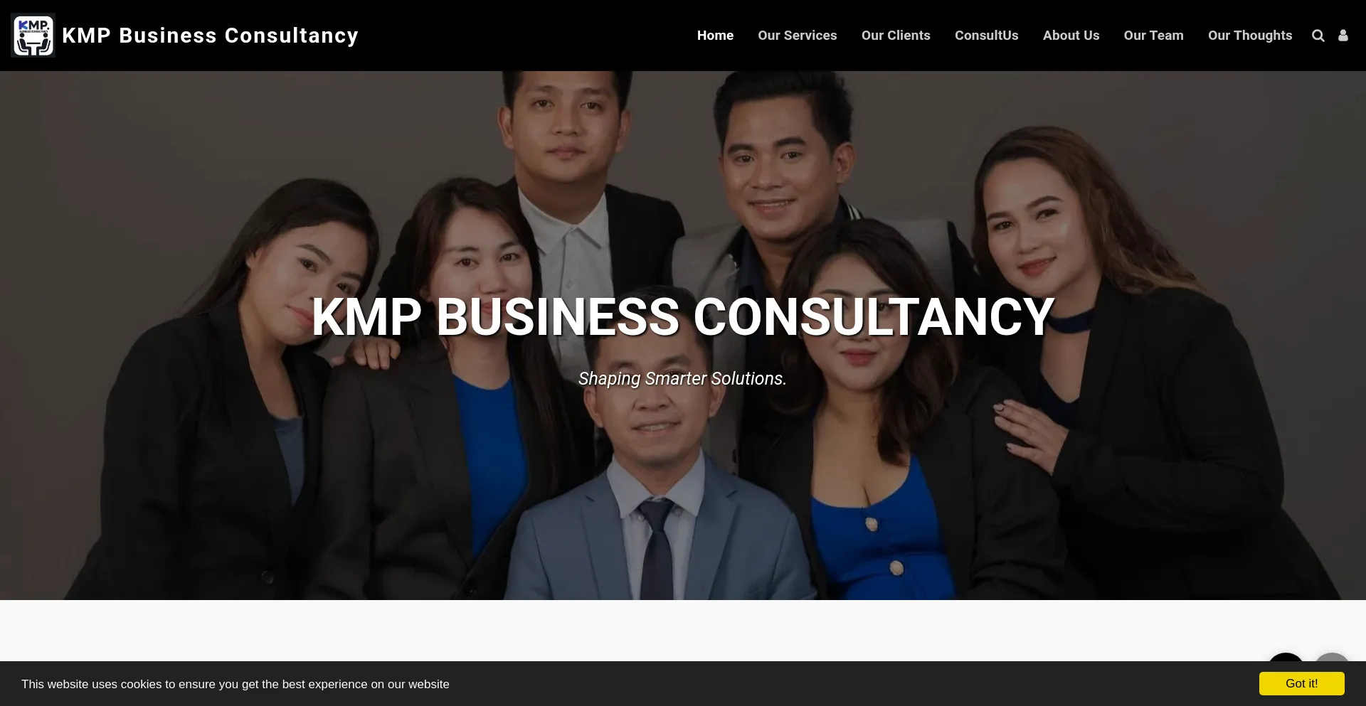 Website screenshot of Kmp-consultancy.com