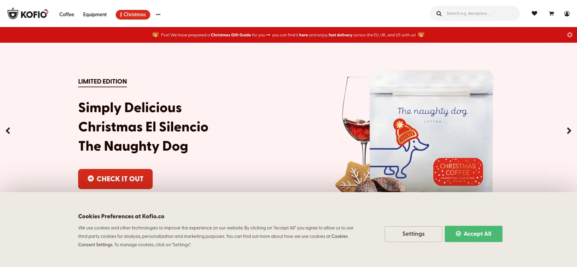 Website screenshot of Kofio.co