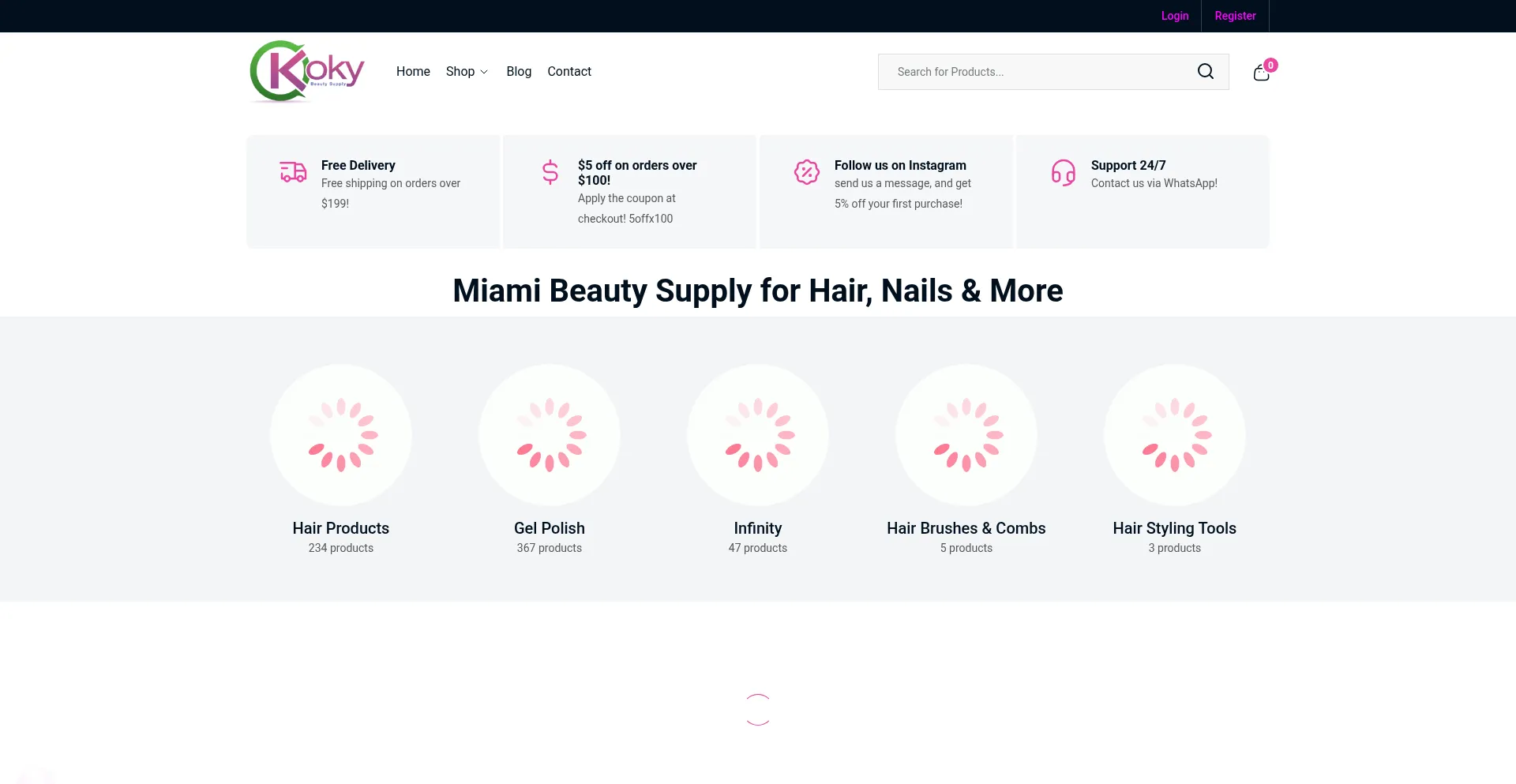 Kokybeautysupply.com Screenshot