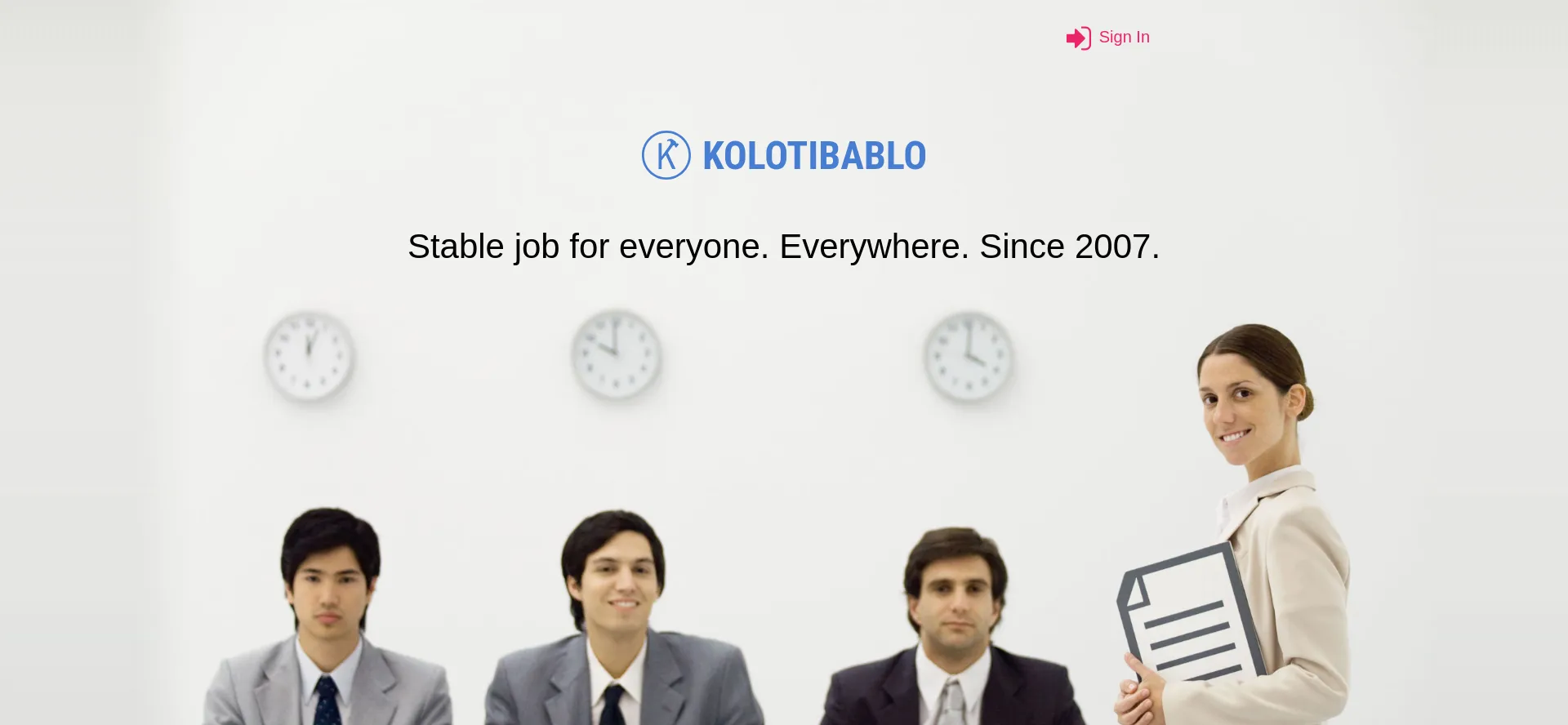 Website screenshot of Kolotibablo.com