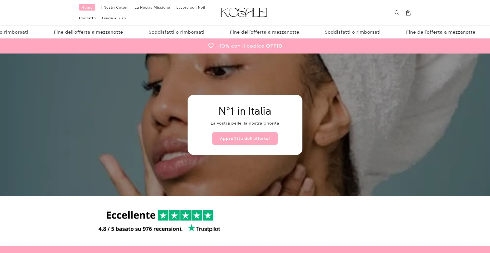 Website screenshot of Kosalei.co
