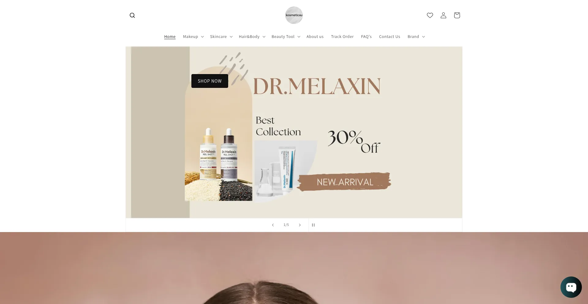 Website screenshot of Kosmeticau.com