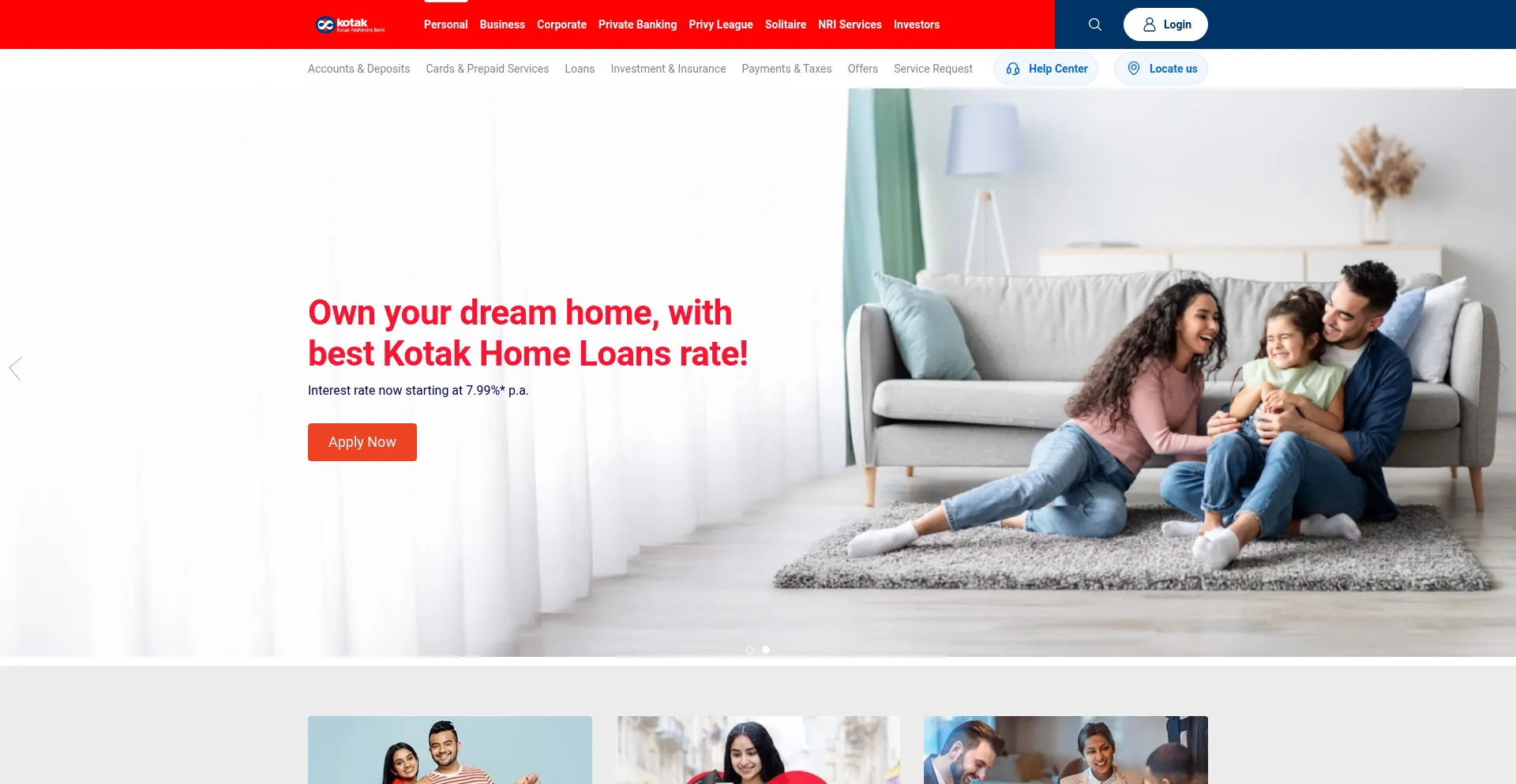 Kotak.com Screenshot