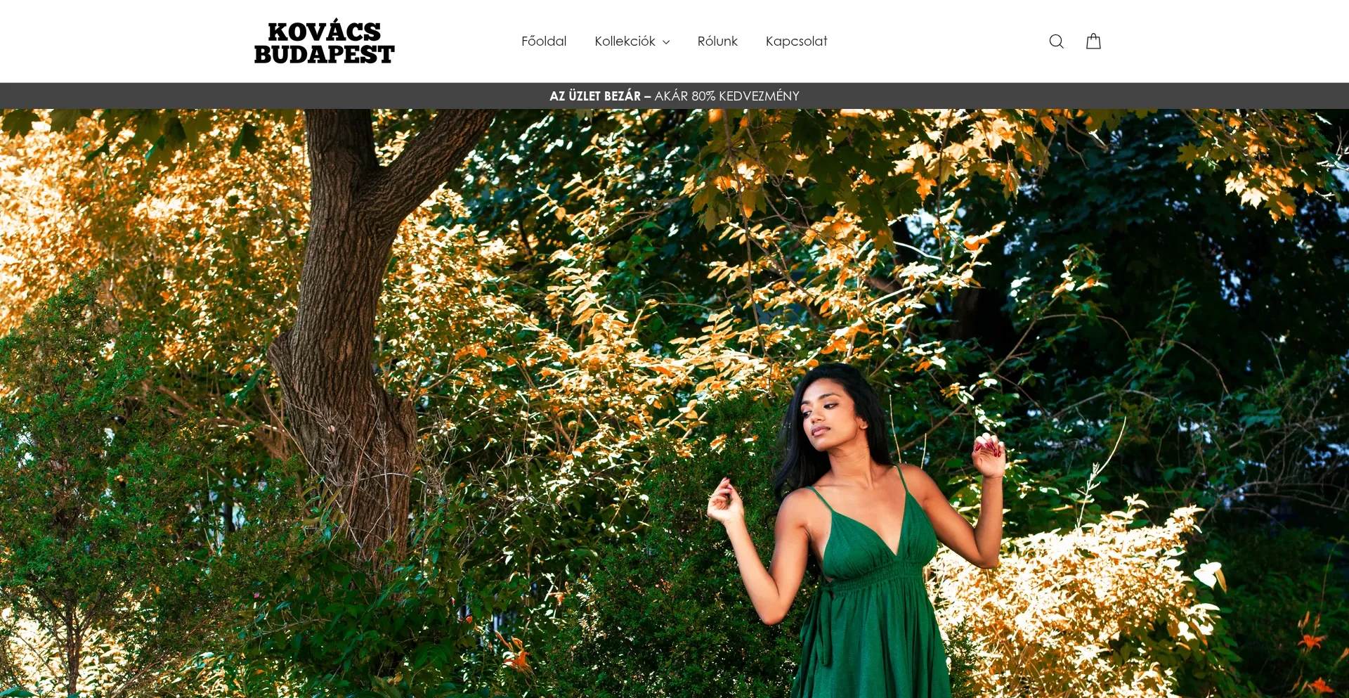 Website screenshot of Kovacs-budapest.com