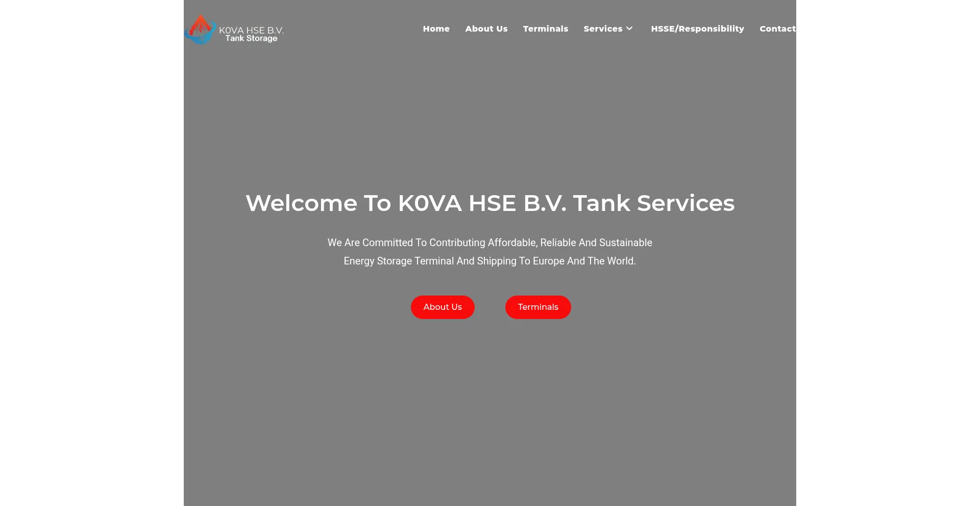 Website screenshot of Kovahse.com
