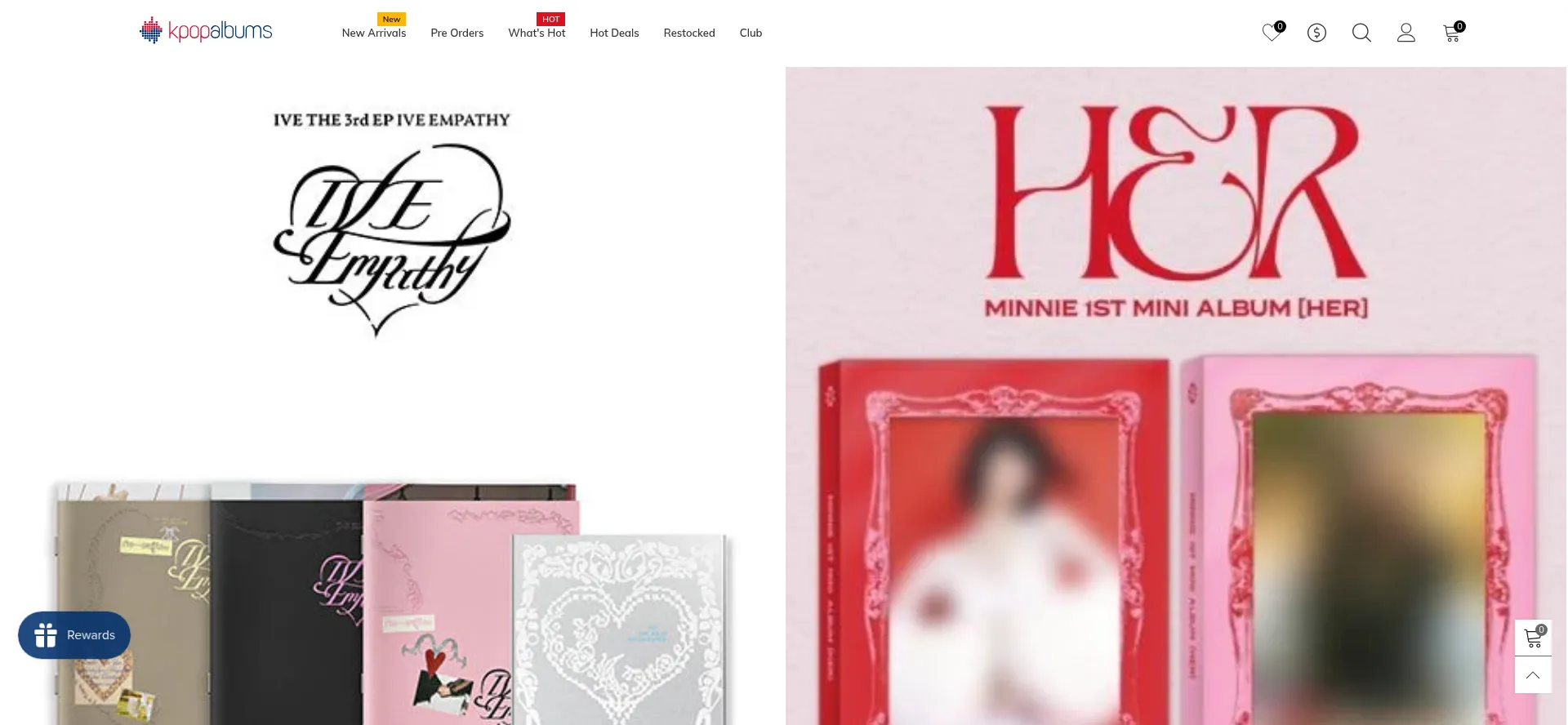 Website screenshot of Kpopalbums.com