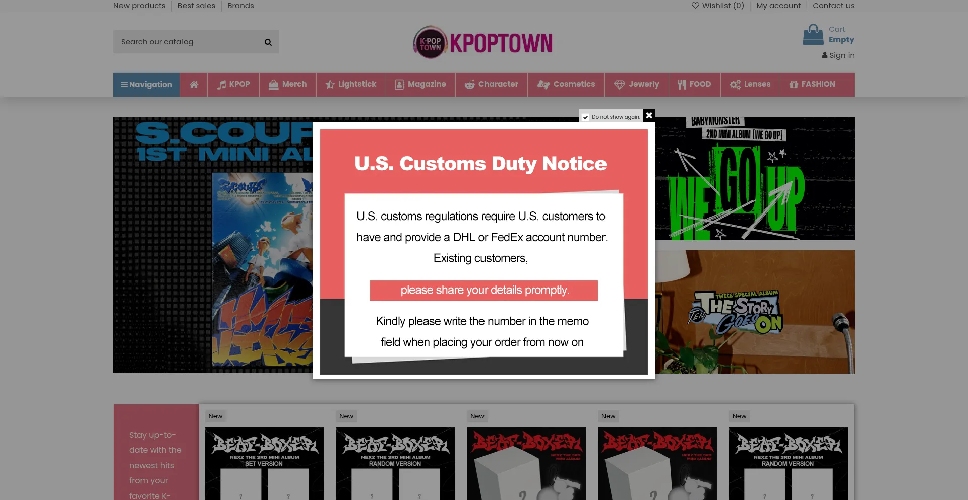 Kpoptown.com Screenshot