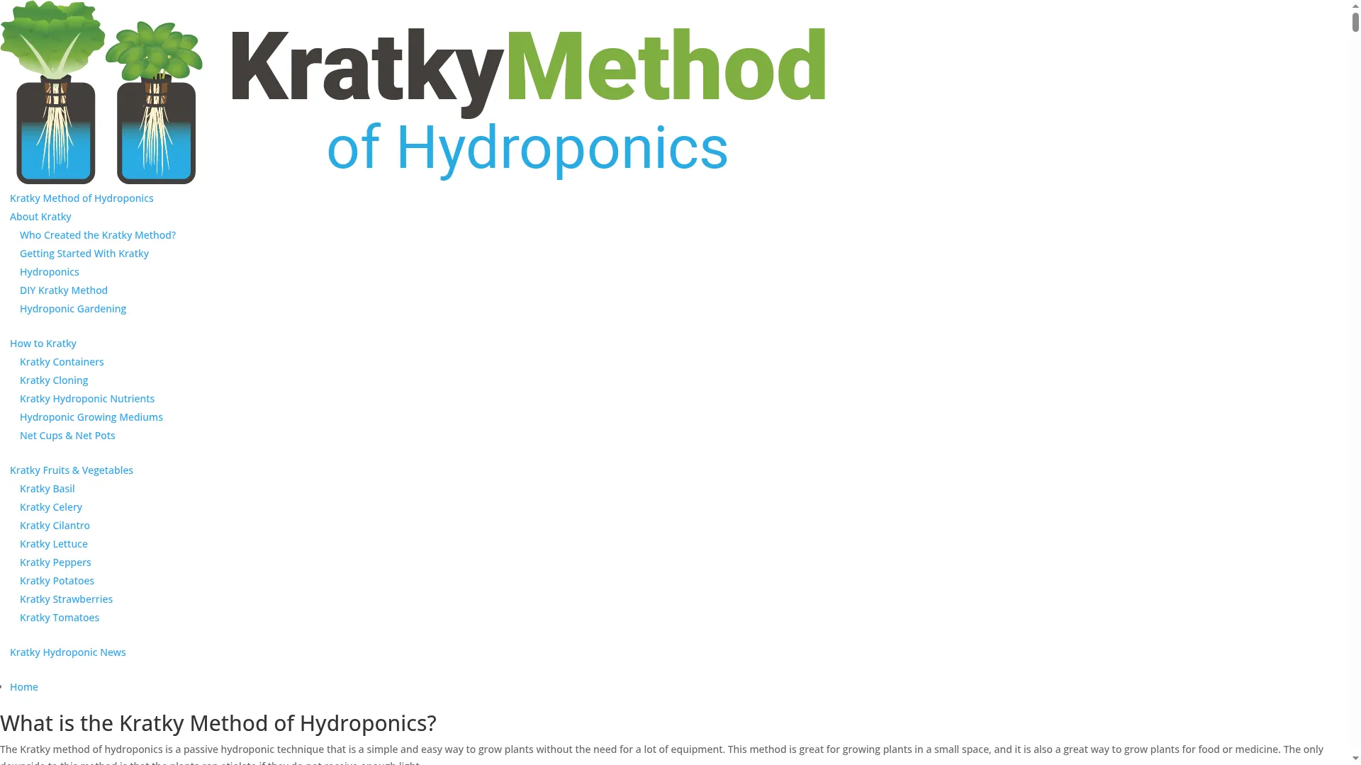 Kratkymethodofhydroponics.com