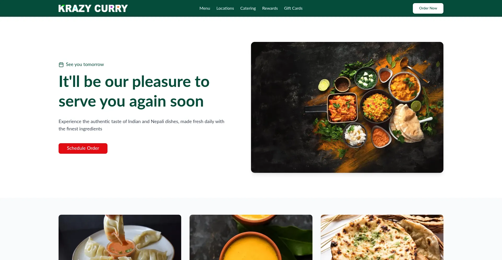 Krazycurry.com Screenshot