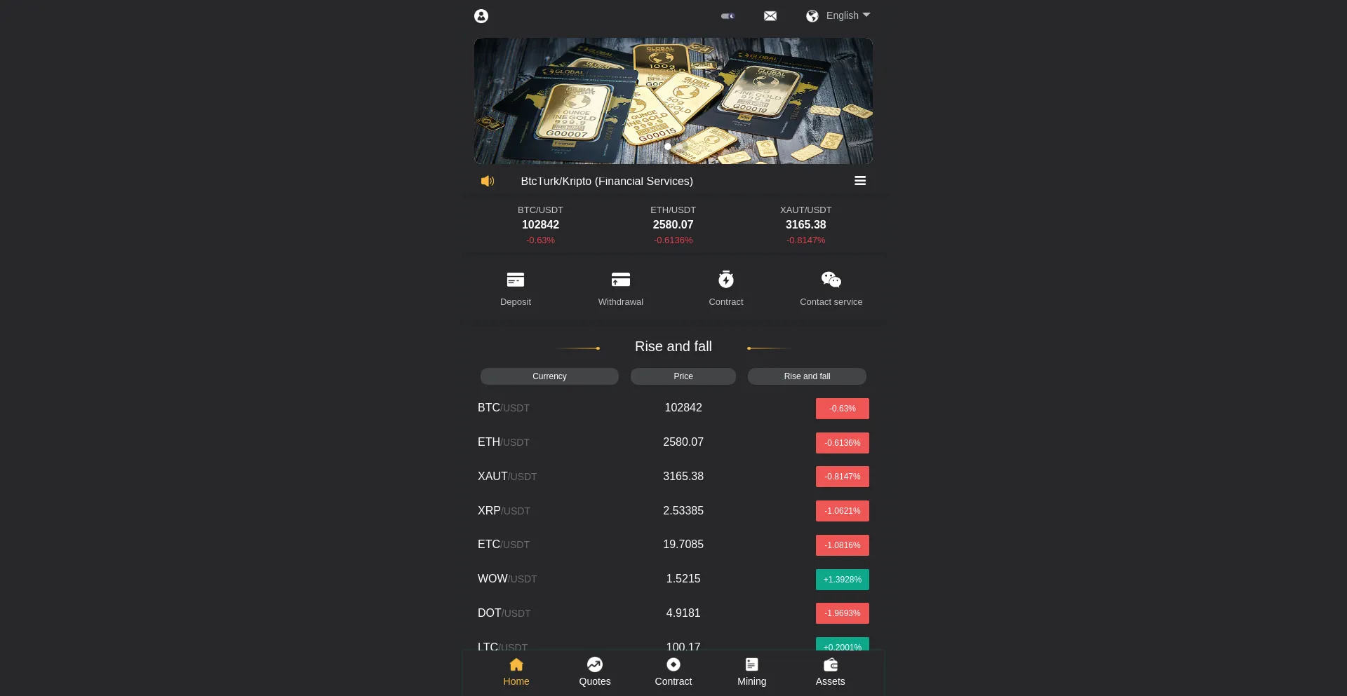 Website screenshot of Kriptoj.com