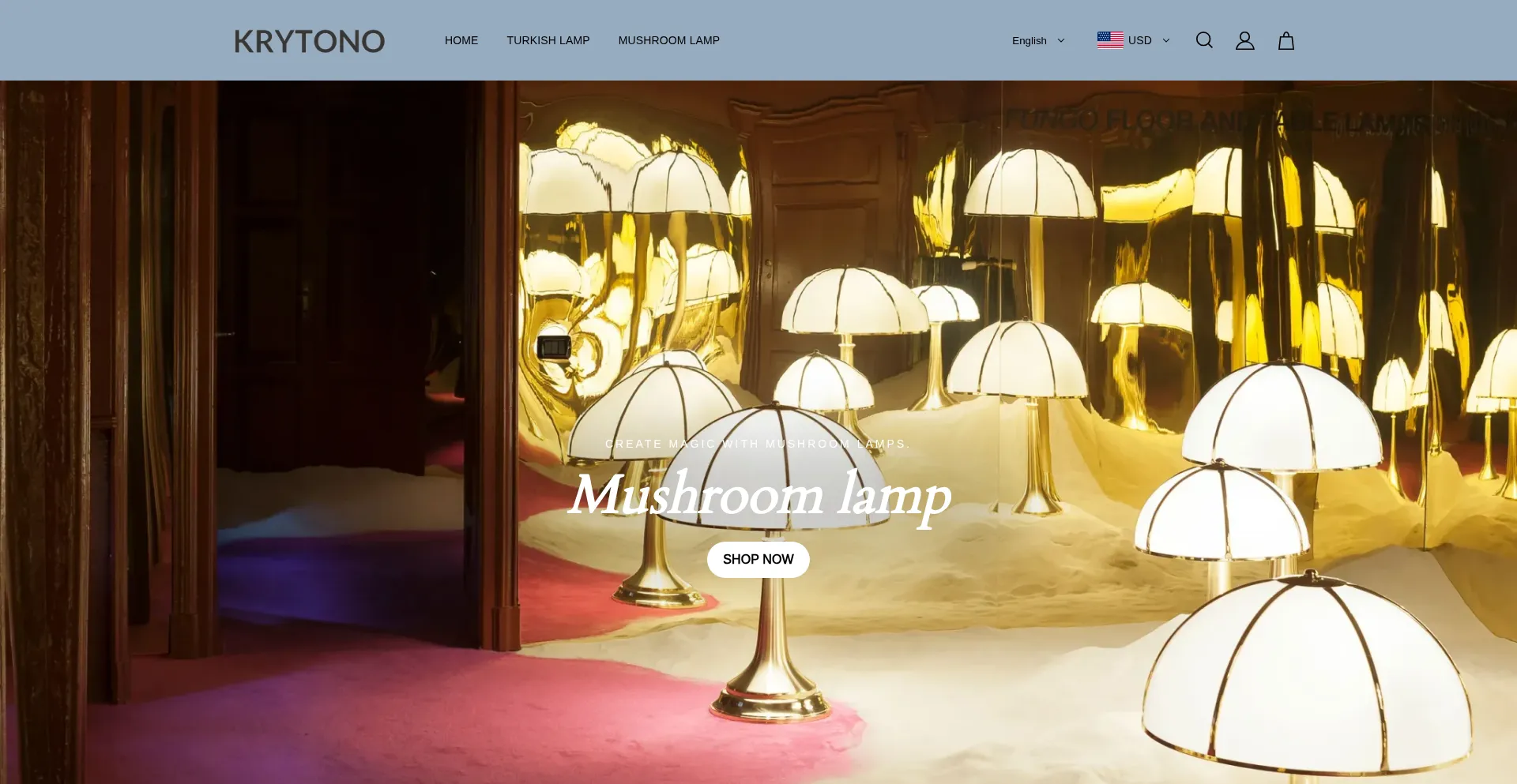 Website screenshot of Krytono.com