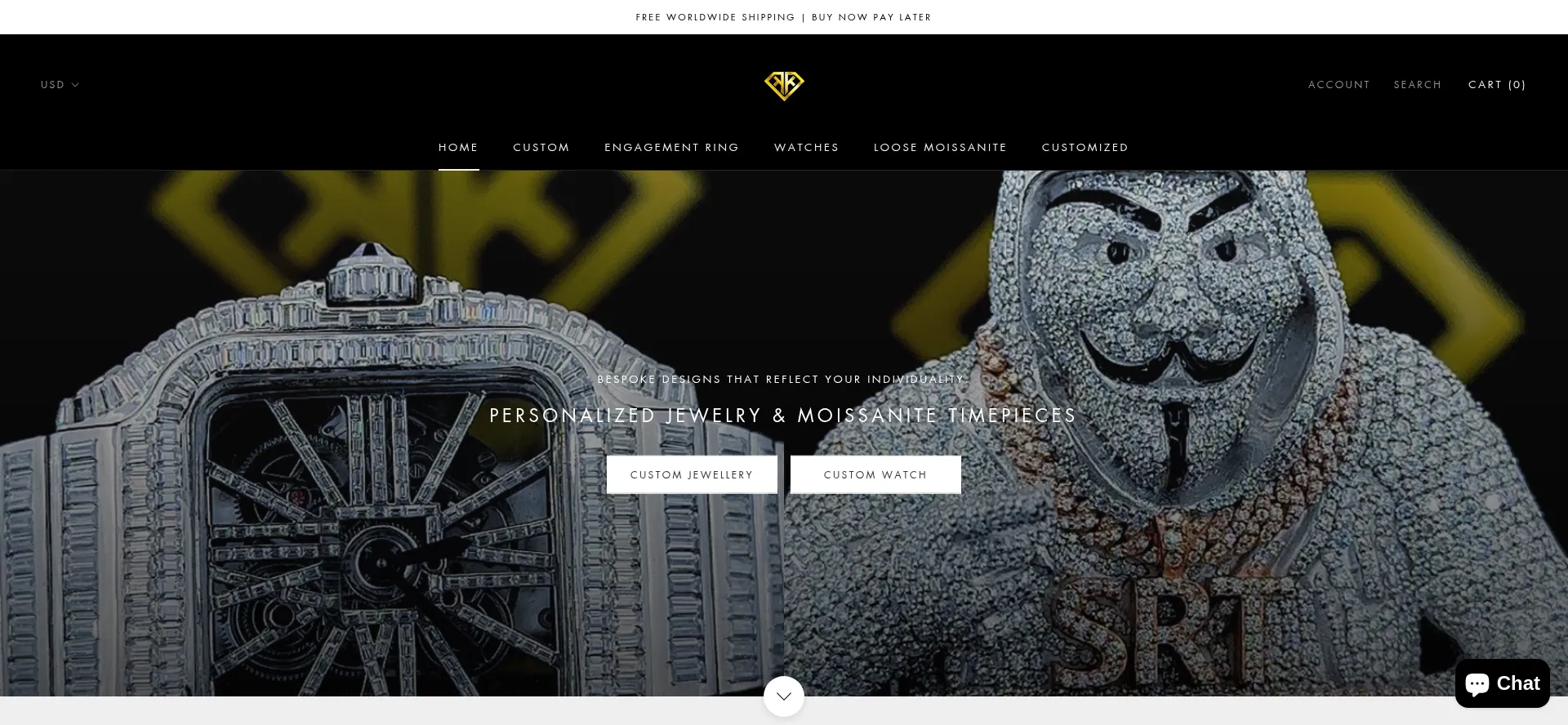 Website screenshot of Ksquaregems.com