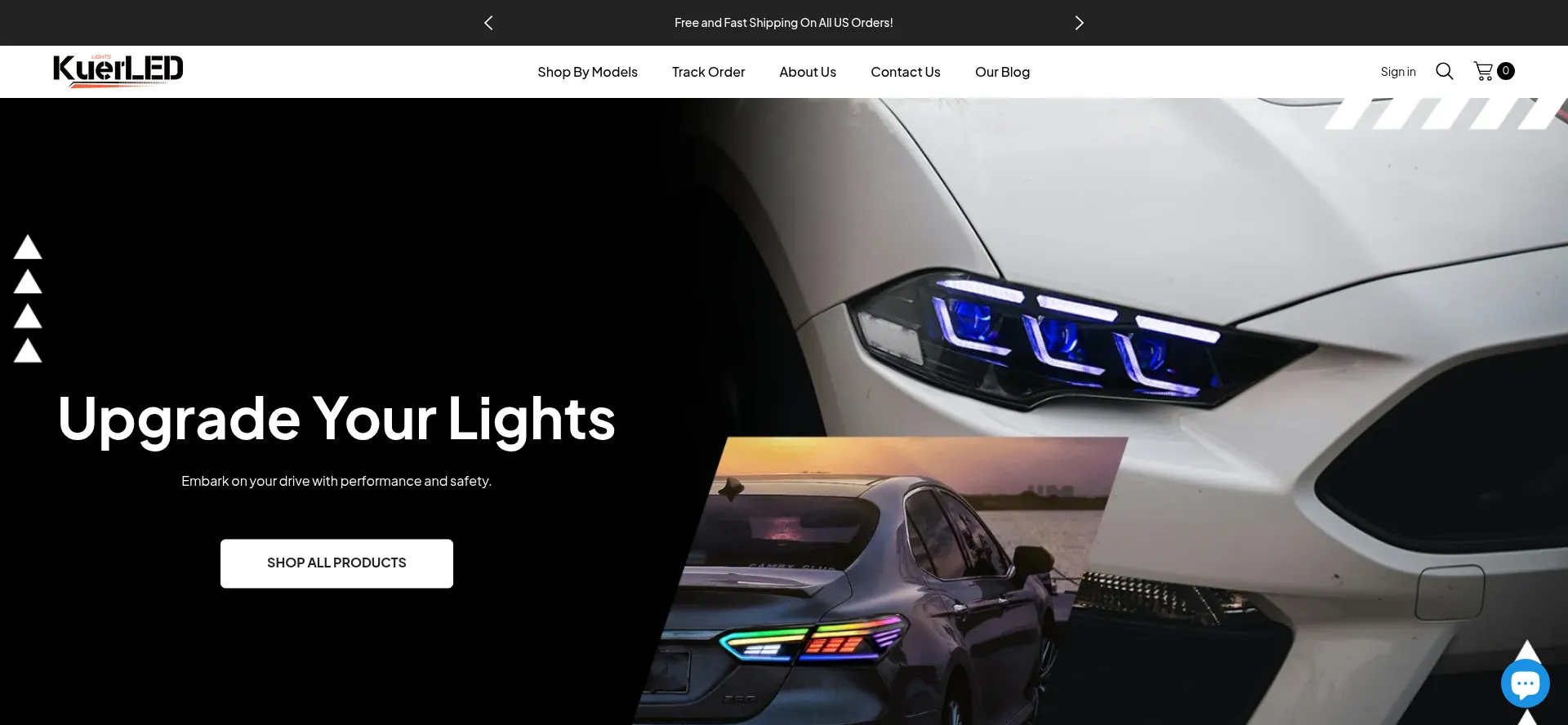 Website screenshot of Kuerled.com