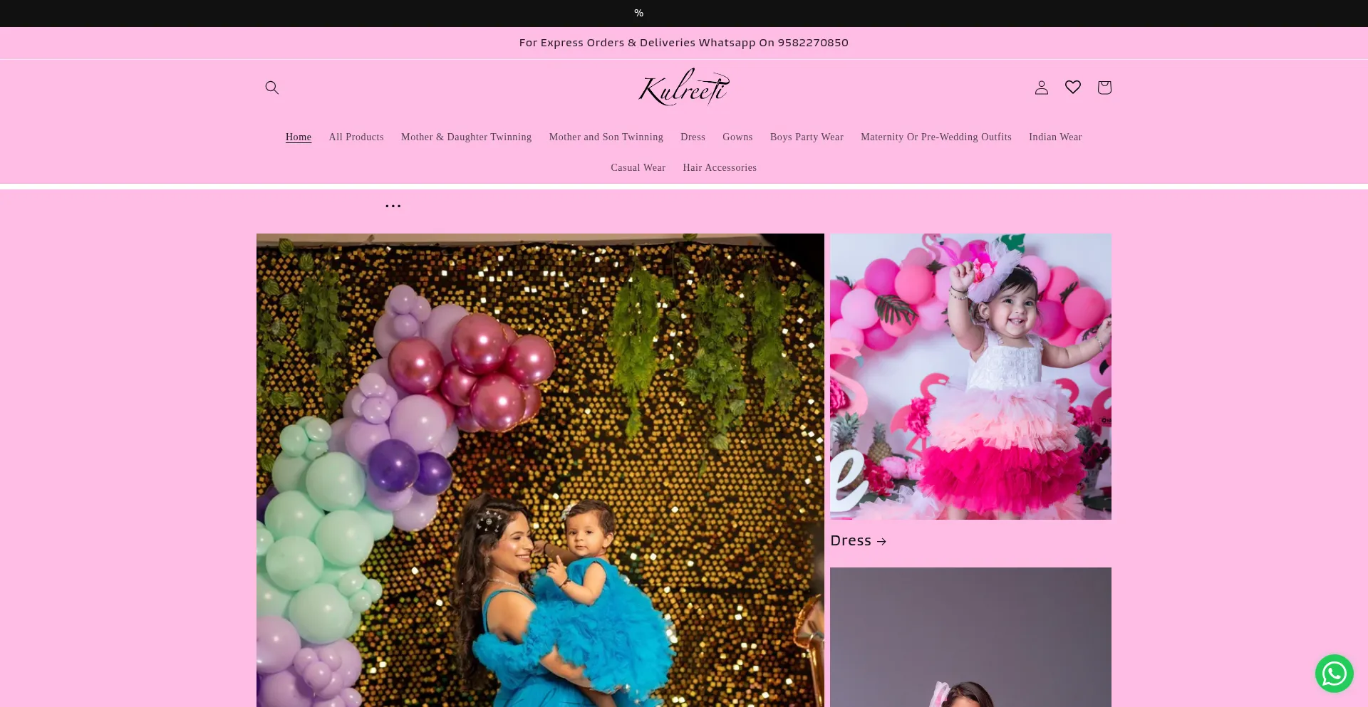 Website screenshot of Kulreeti.com