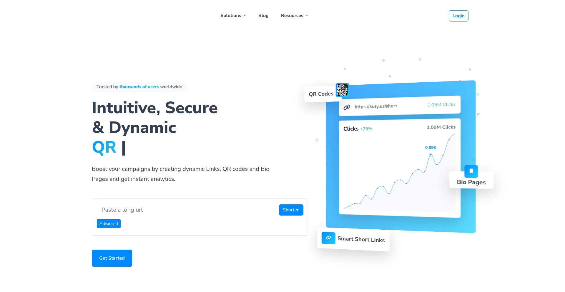 Website screenshot of Kuty.us