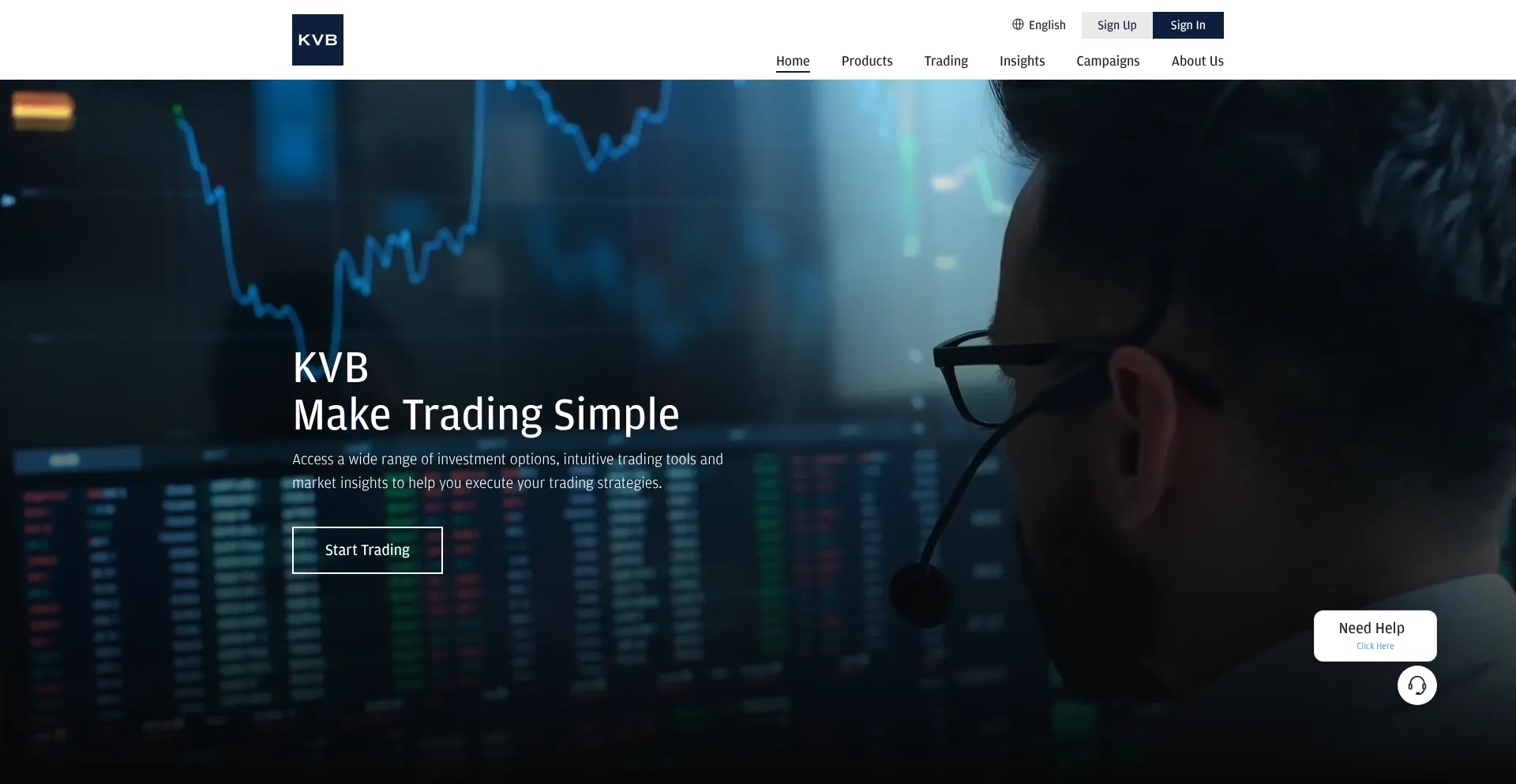 Website screenshot of Kvbplus.com