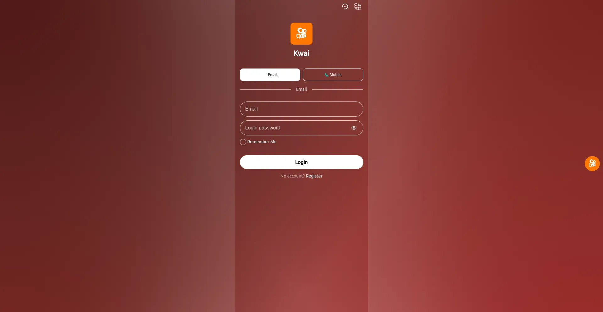 Website screenshot of Kwai-tv.com