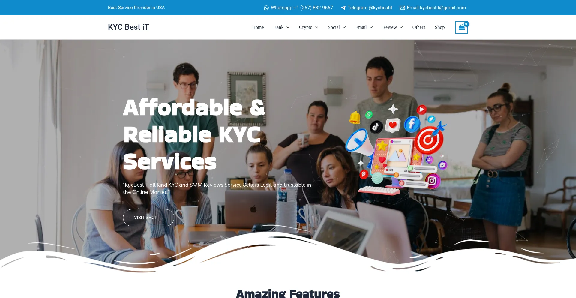 Website screenshot of Kycbestit.com