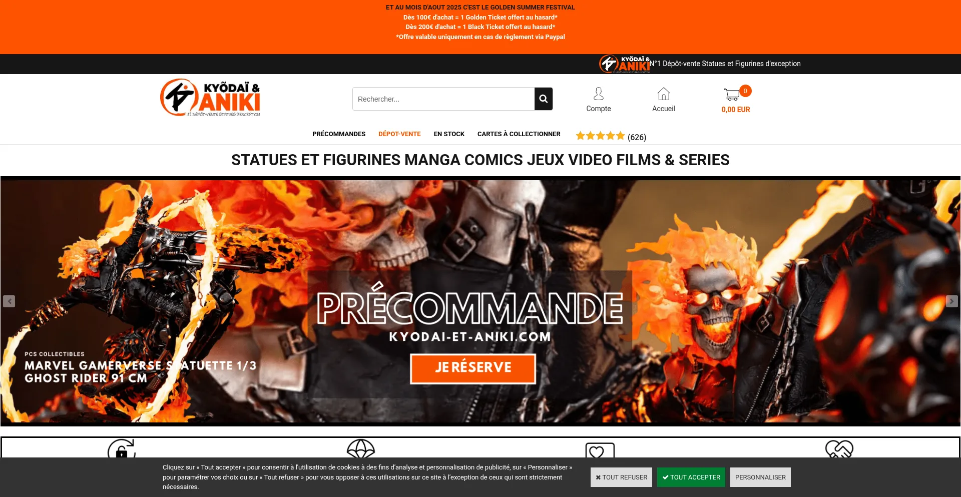 Website screenshot of Kyodai-et-aniki.com