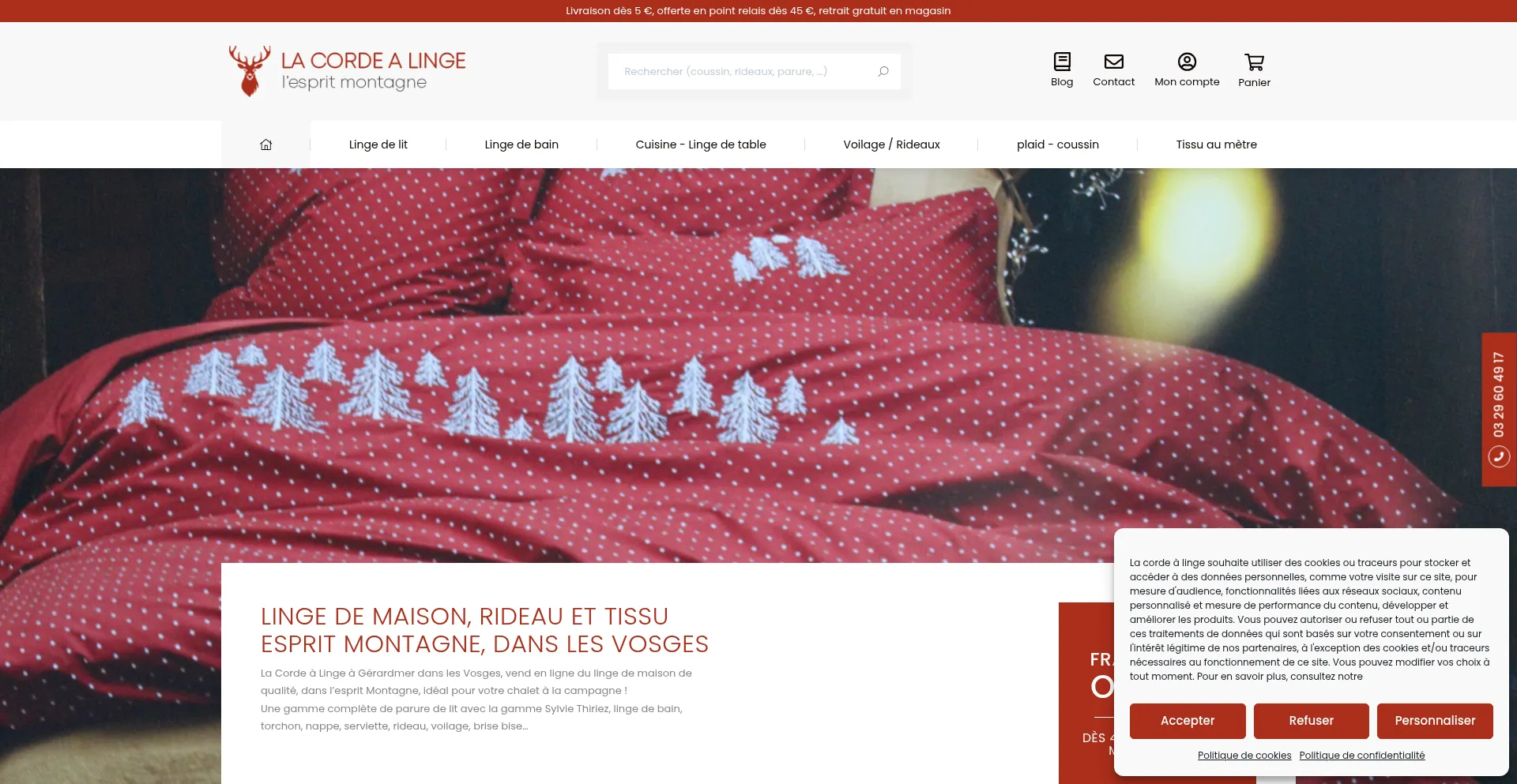 La-corde-a-linge.com Screenshot