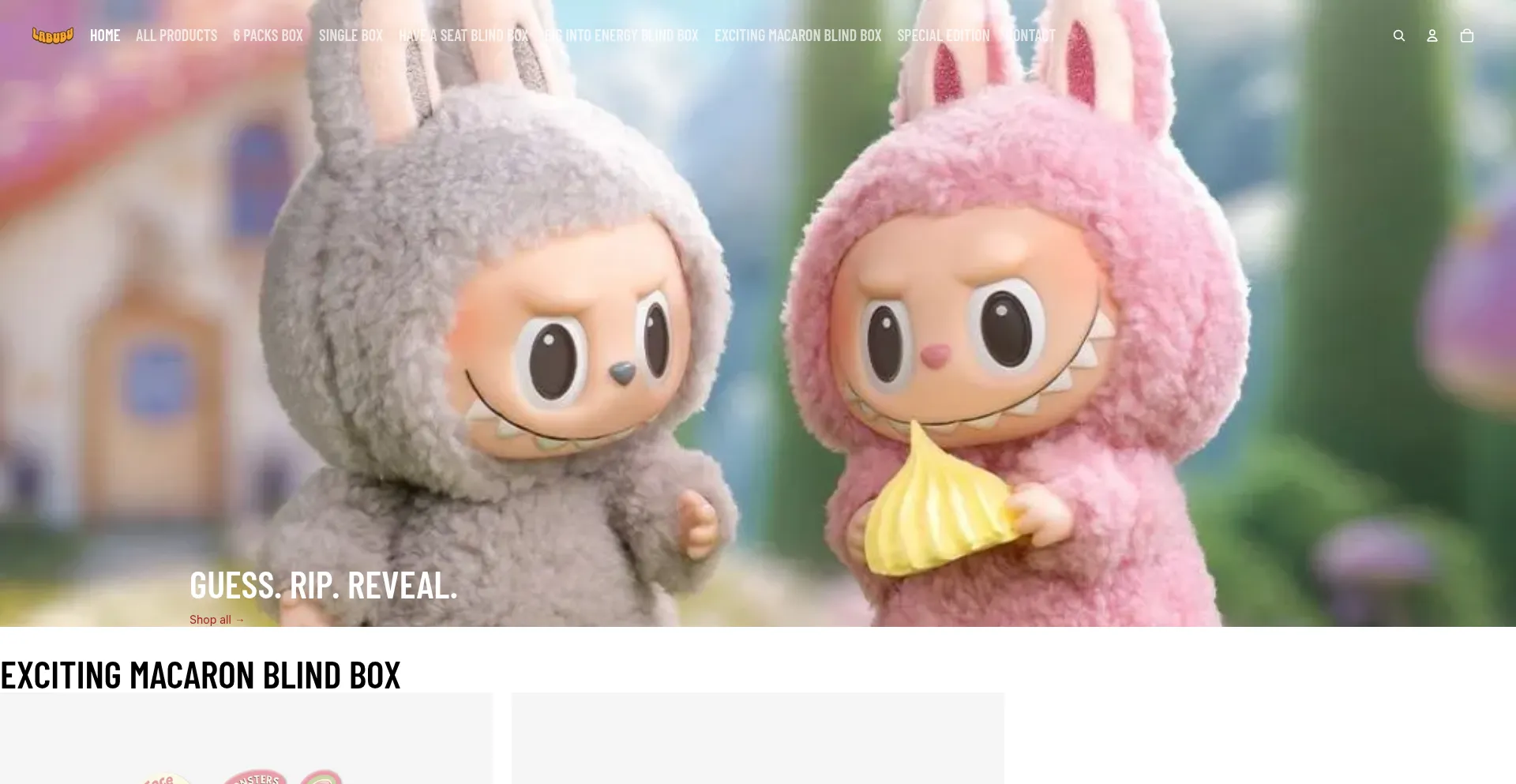 Website screenshot of Laabubu.com