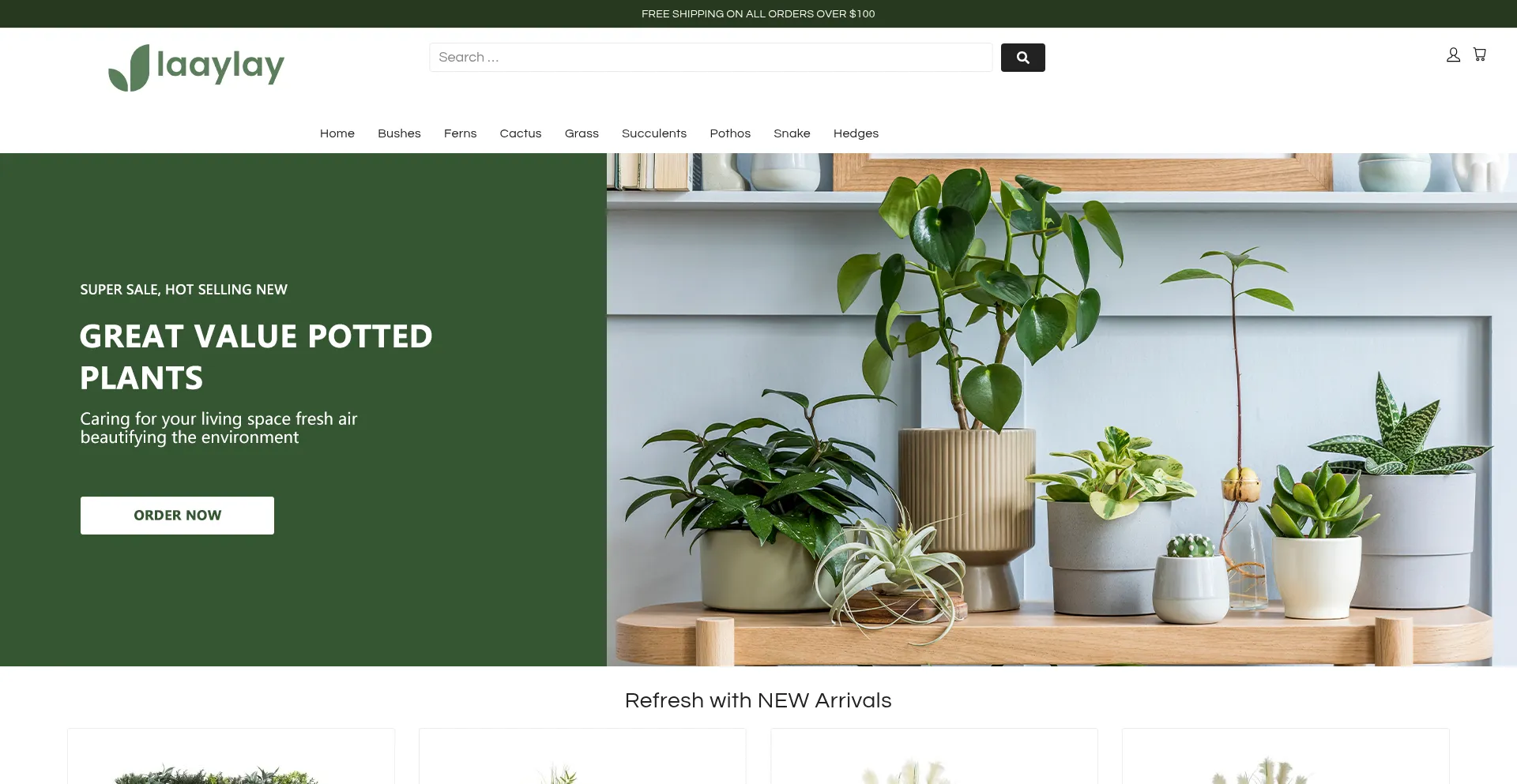 Website screenshot of Laaylay.com