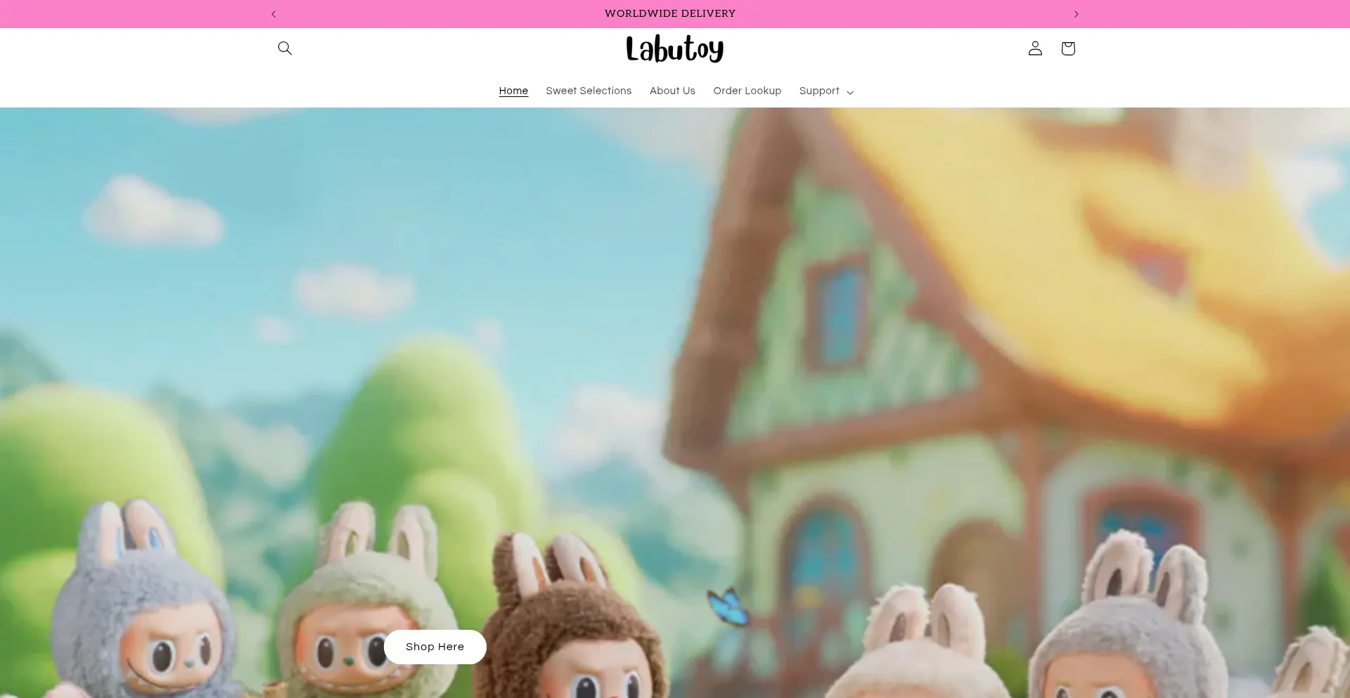 Website screenshot of Labutoy.store