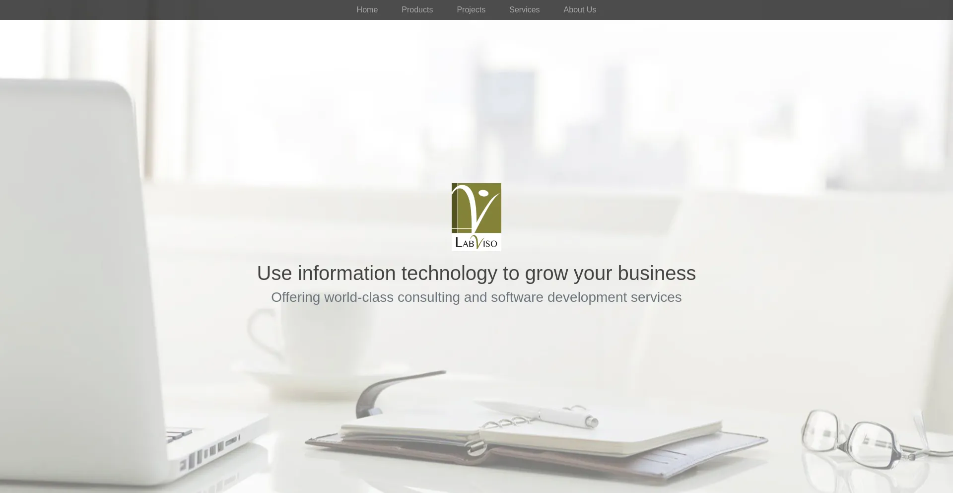 Website screenshot of Labviso.com