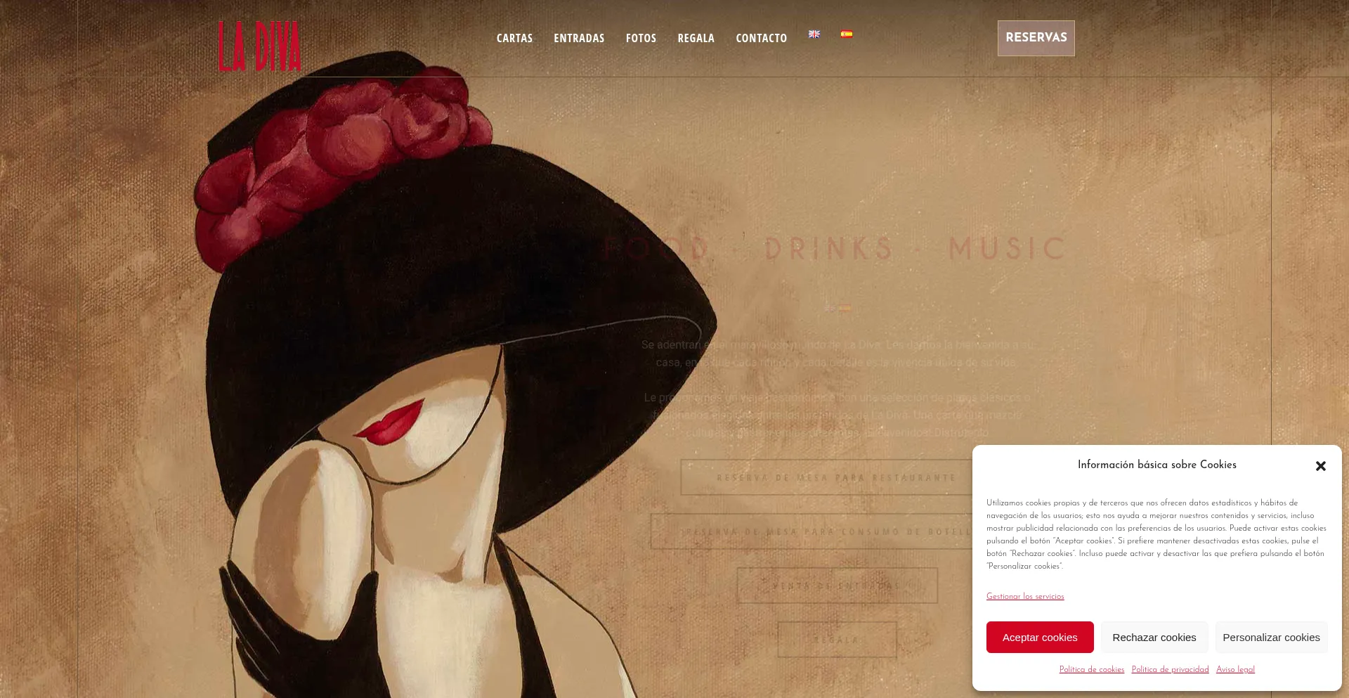 Website screenshot of Ladivavalencia.com