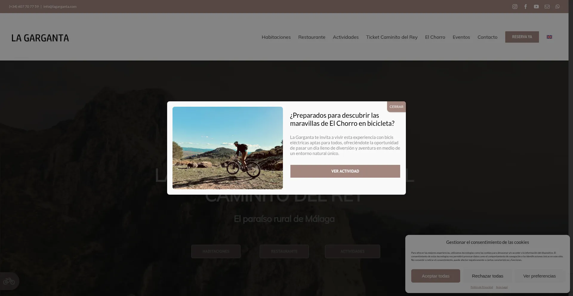 Website screenshot of Lagarganta.com