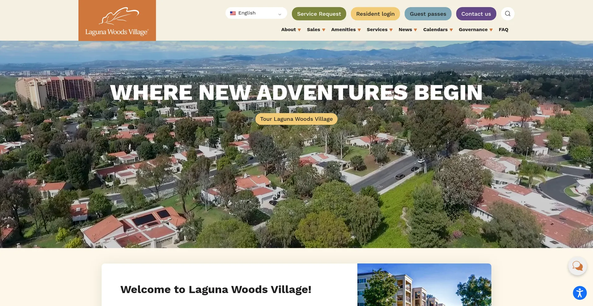 Website screenshot of Lagunawoodsvillage.com