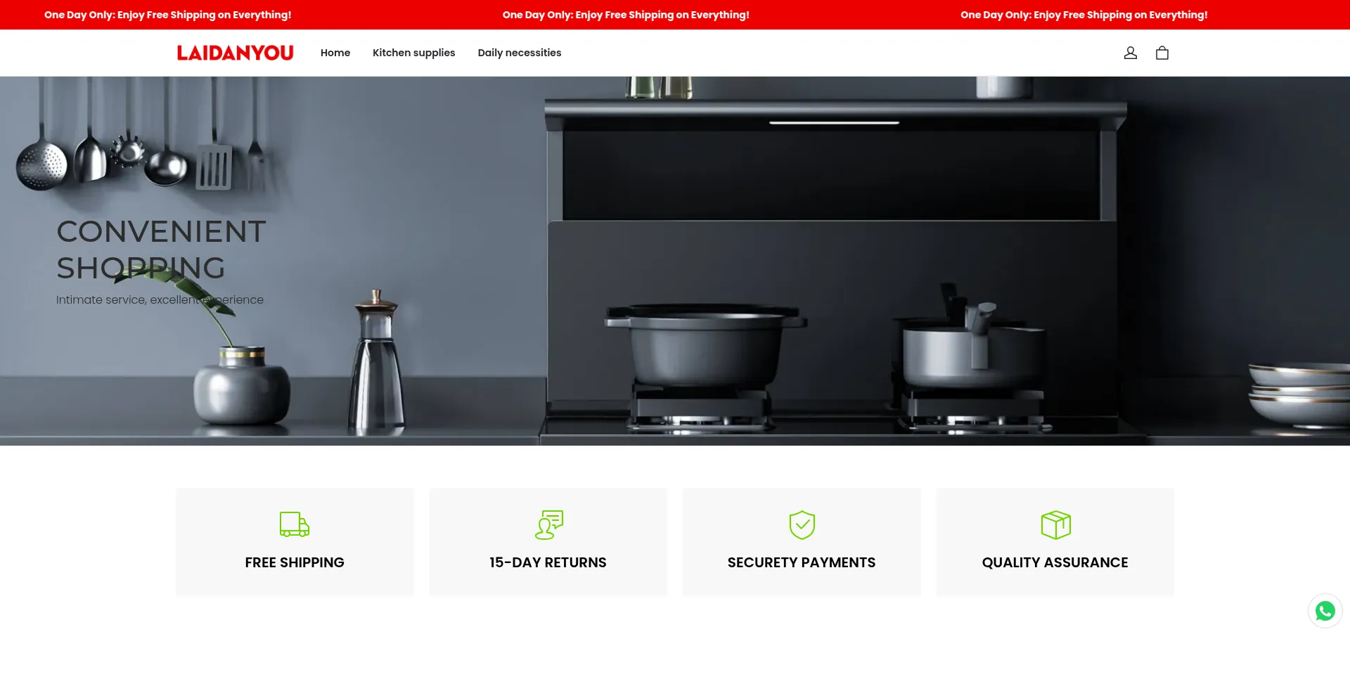 Website screenshot of Laidanyou.com