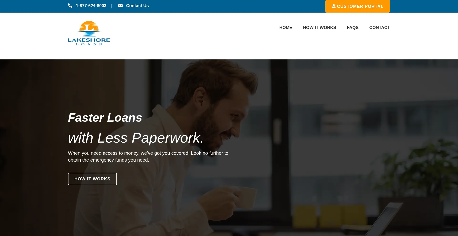 Lakeshoreloans.com Screenshot