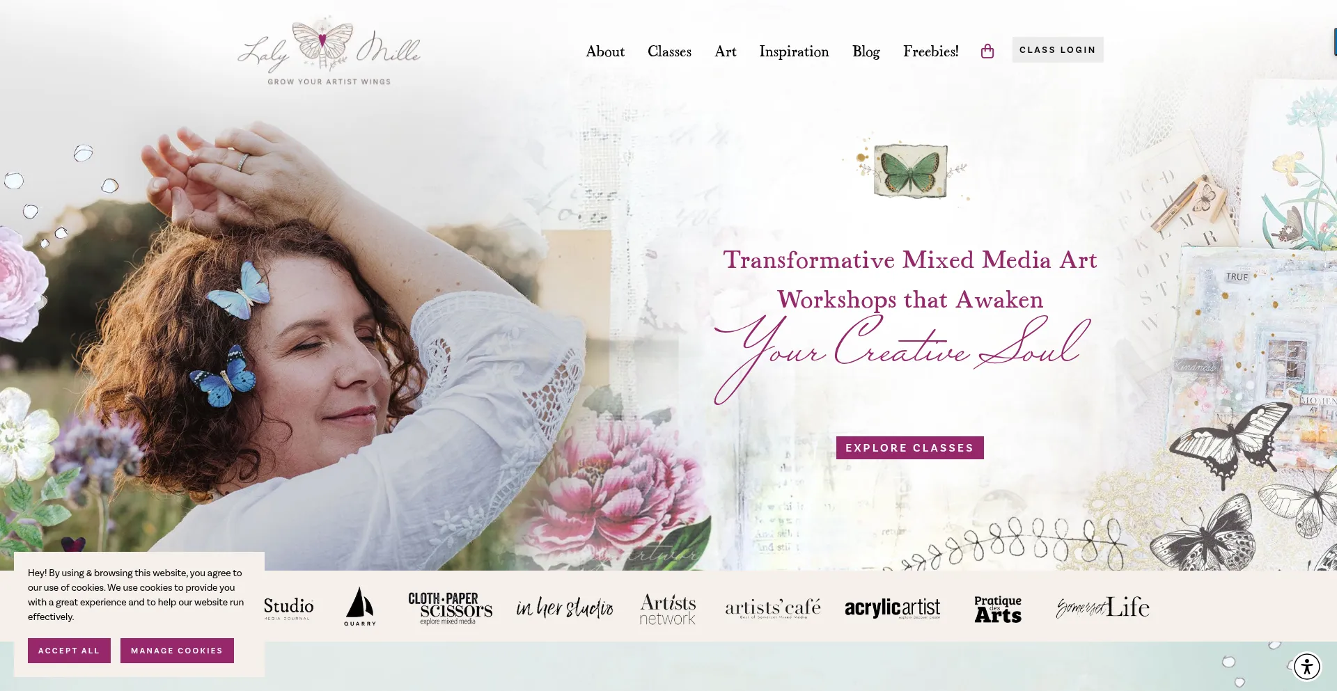 Website screenshot of Lalymille.com