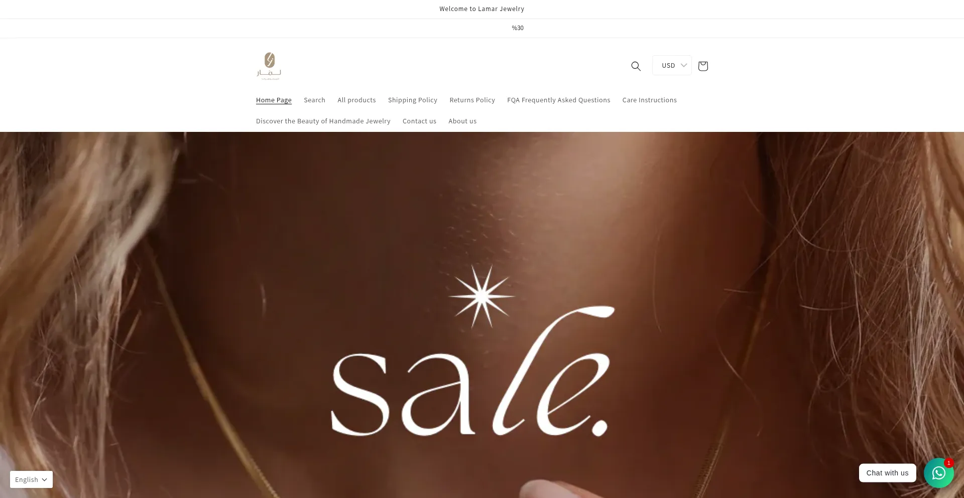 Website screenshot of Lamar-jewelry.com