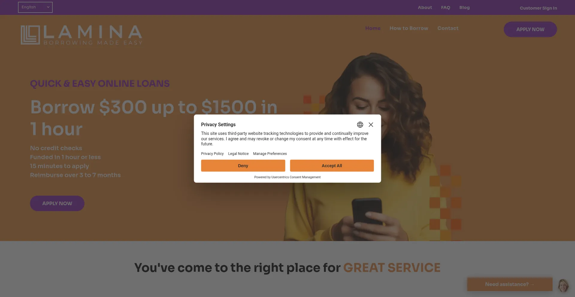 Lamina.ca Screenshot