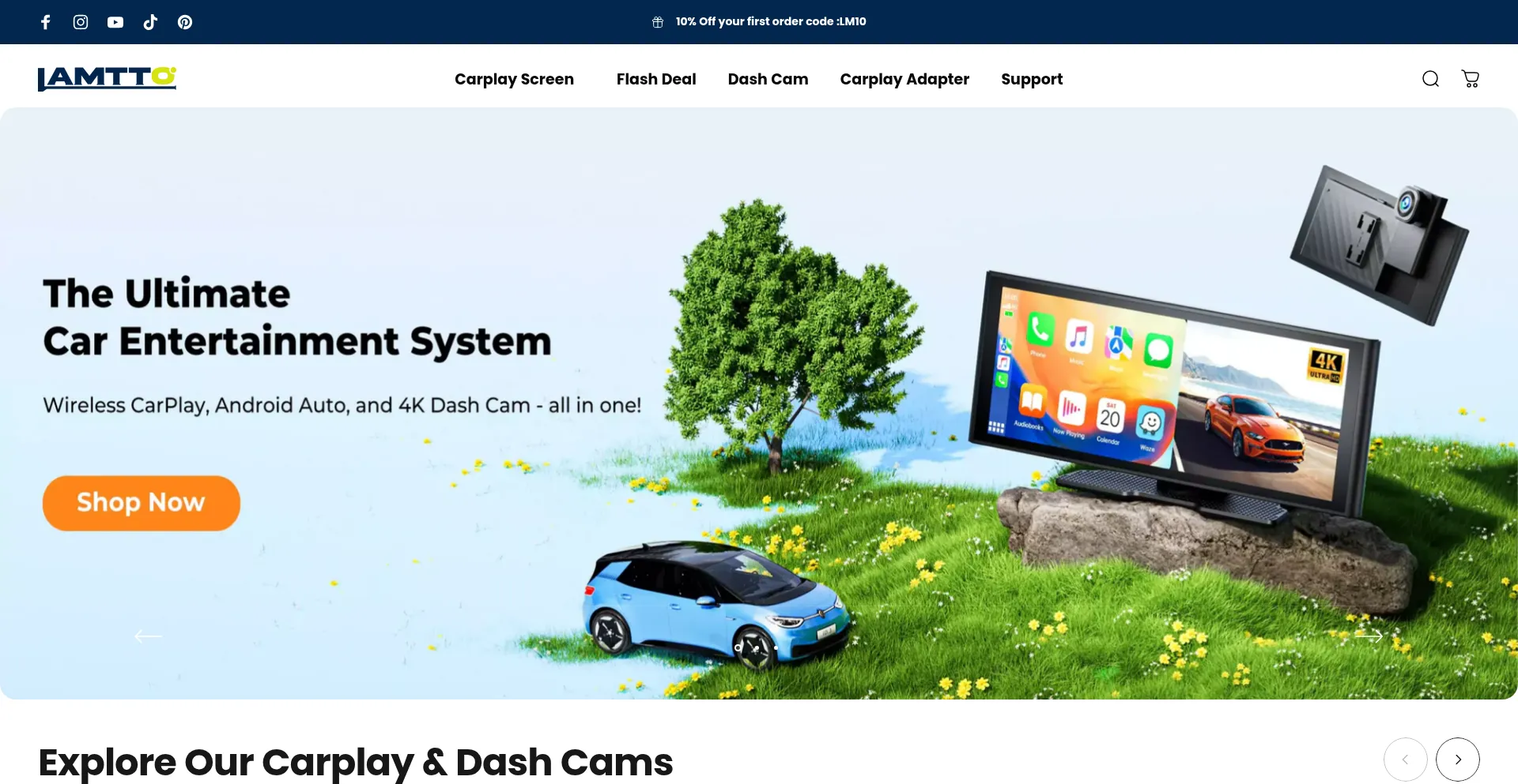 Website screenshot of Lamtto.com